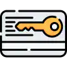 A keycard, vector icon